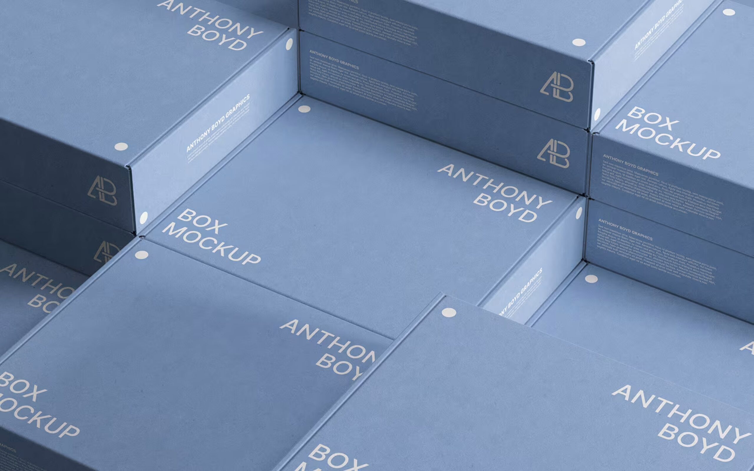 3D Boxes Packaging Design Mockup