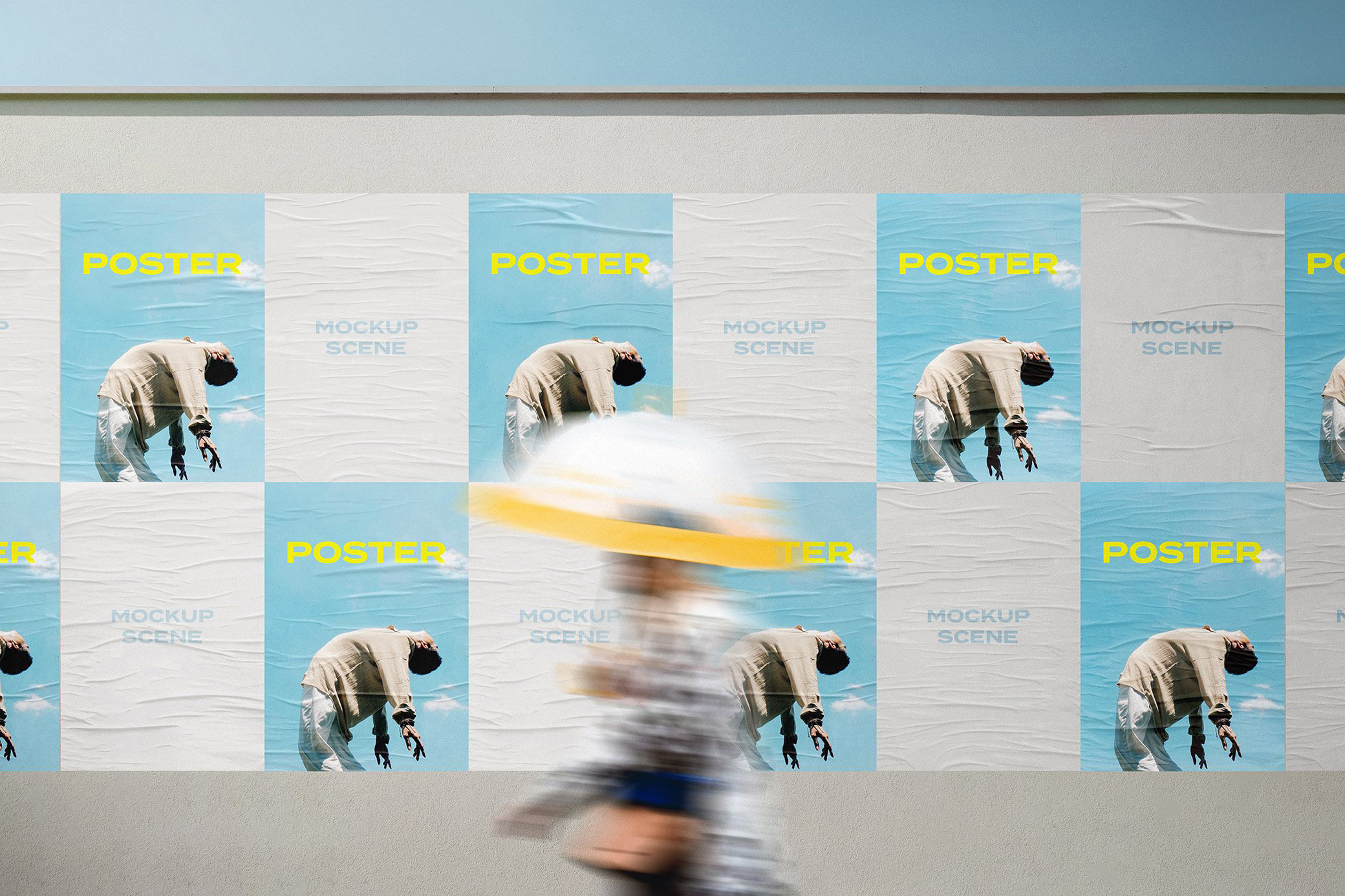 Poster Design on the Wall Mockup