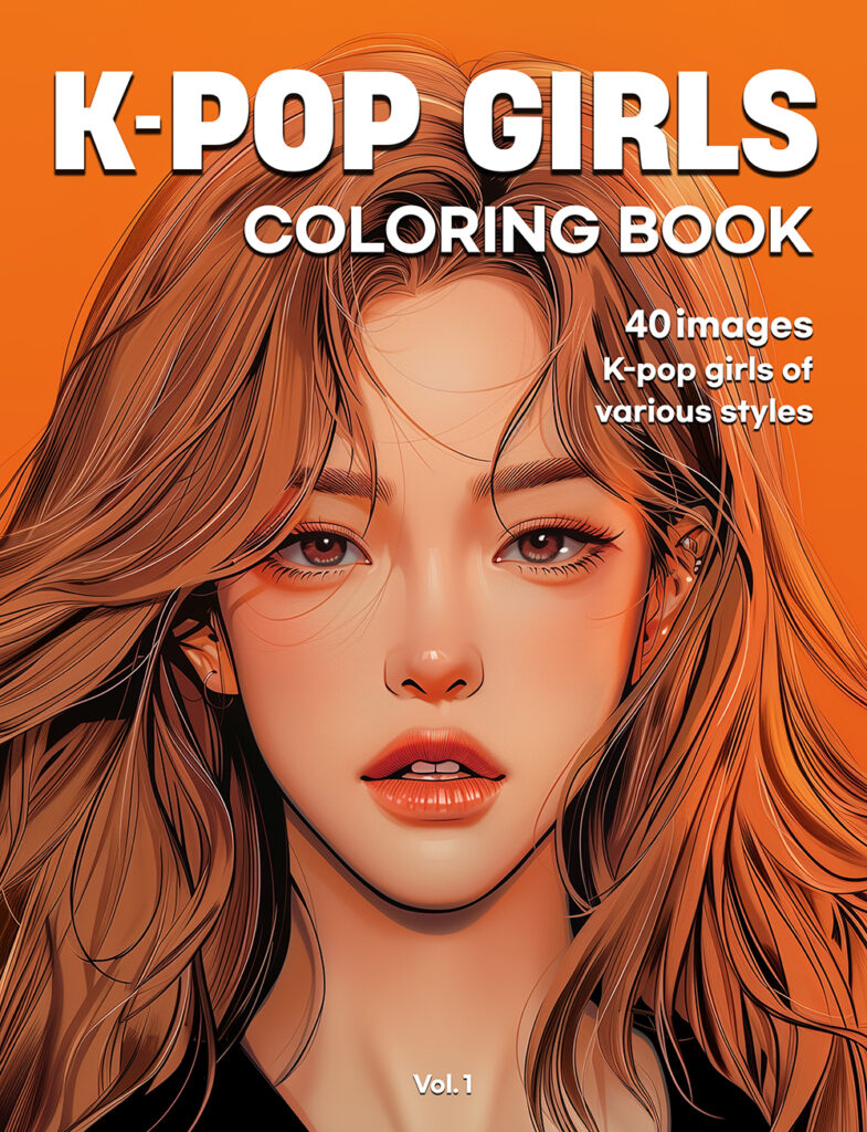 K-POP IDOL GIRLS Coloring Book